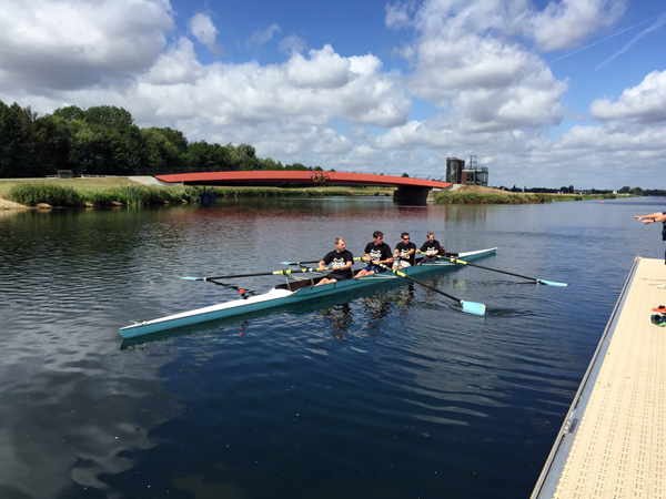 corporate rowing day with olympic rower